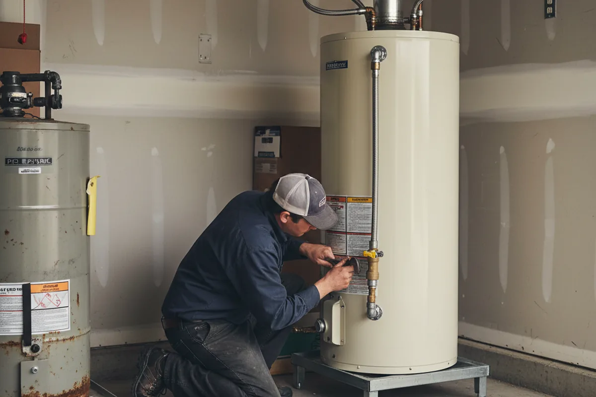 Water heater and shutoff valve replacement in Yelm