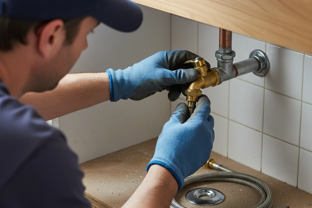 Shutoff valve and fitting work during Faucet and Fixture Repair in Yelm